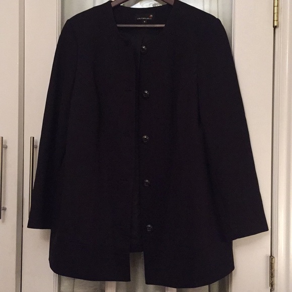 Classic cut Laura Plus collarless jacket - Sz 18 - Picture 1 of 9